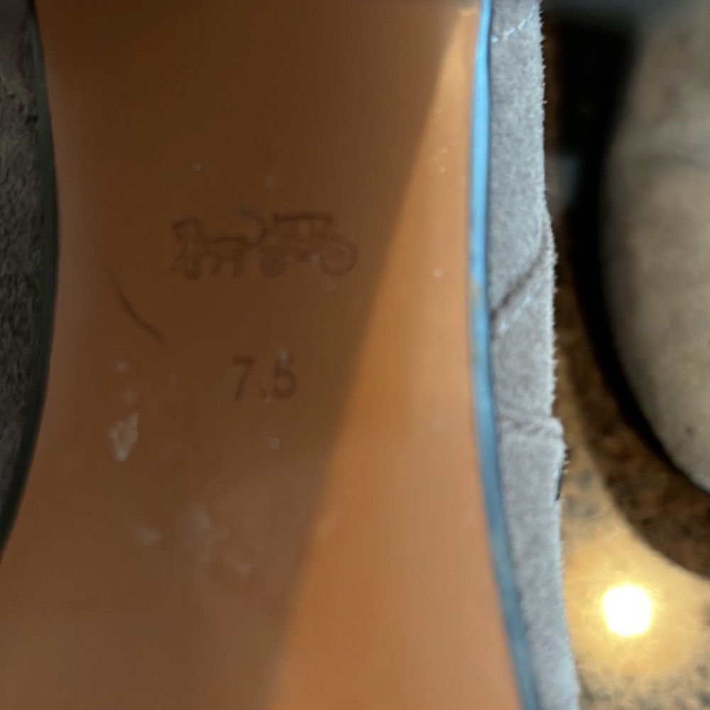 Coach below the knee boots grey size 7.5 worn once - Picture 4 of 7